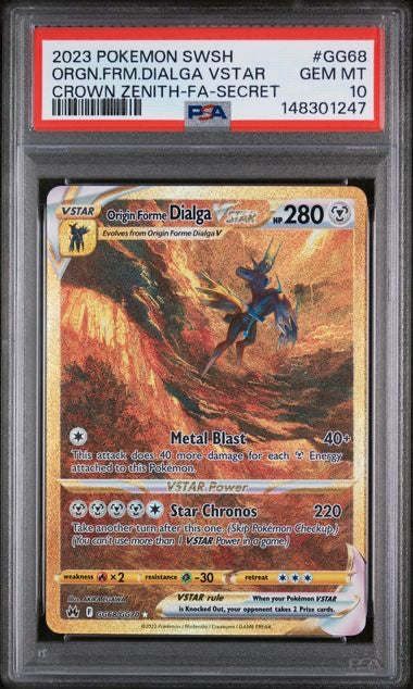 ORGN.FRM.DIALGA VSTAR · #GG68 · POKEMON SWORD AND SHIELD CROWN ZENITH · PSA 10 — PSA 10 — 488063ae-f8a7-4b2a-9ae3-518a613b4609