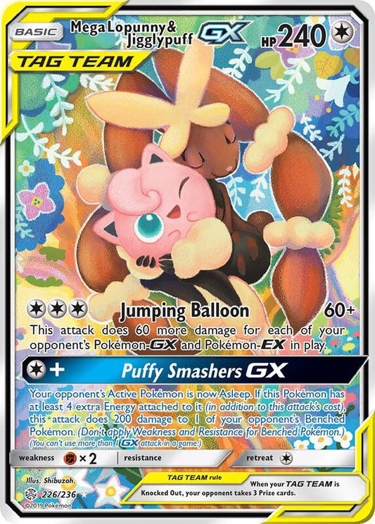 Mega Lopunny & Jigglypuff GX (Alternate Full Art) — Near Mint (NM) — 28ac2301-5e1b-4f45-8f77-5afcdaab15df