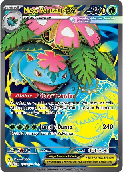 Mega Venusaur ex - 155/132 — Near Mint (NM) — 8868848b-4755-4470-b0b2-cd06c8889d69
