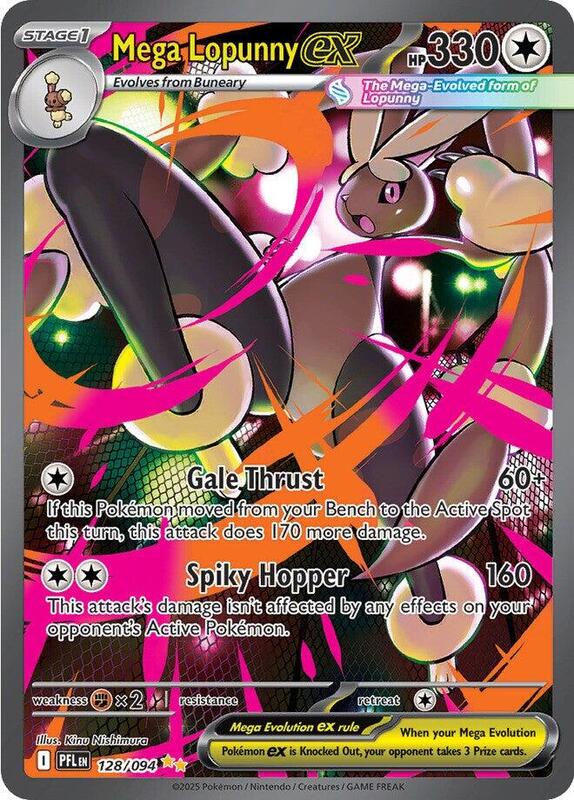 Mega Lopunny ex - 128/094 — Near Mint (NM) — 395a8c20-deb9-4755-a42a-9c38b0610084