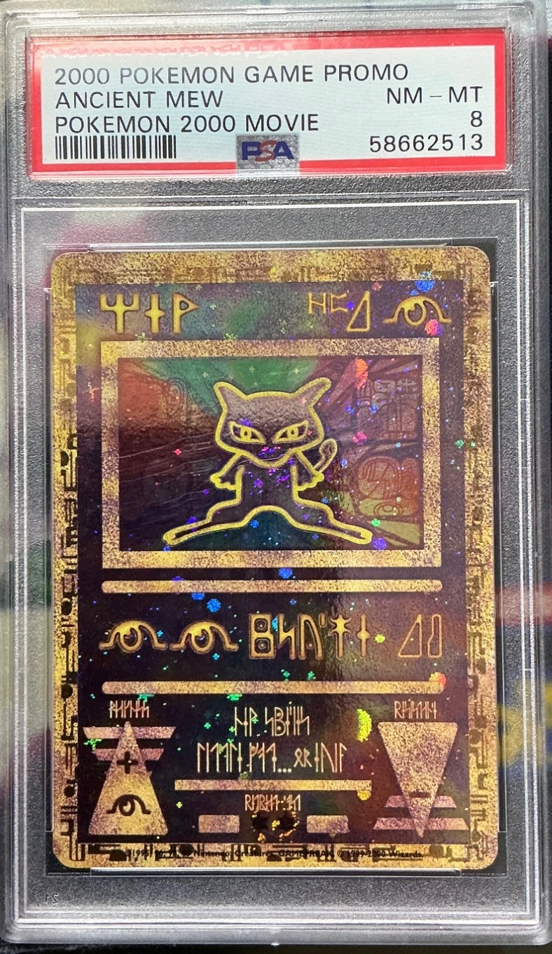 ANCIENT MEW · POKEMON GAME MOVIE · PSA 8 — PSA 8 — c50852e5-0861-423a-88a1-e6239796f198
