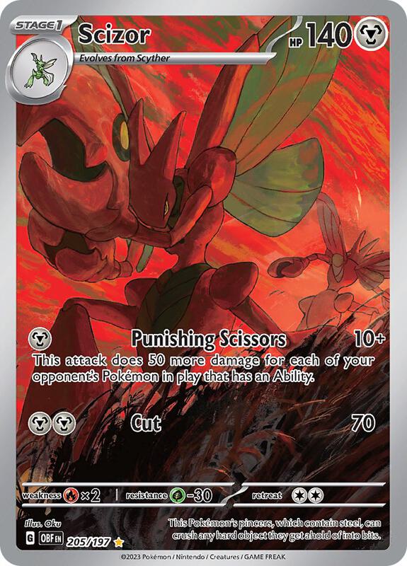 Scizor - 205/197 — Lightly Played (LP) — 25598451-224a-47e4-864c-2f264aeb568a