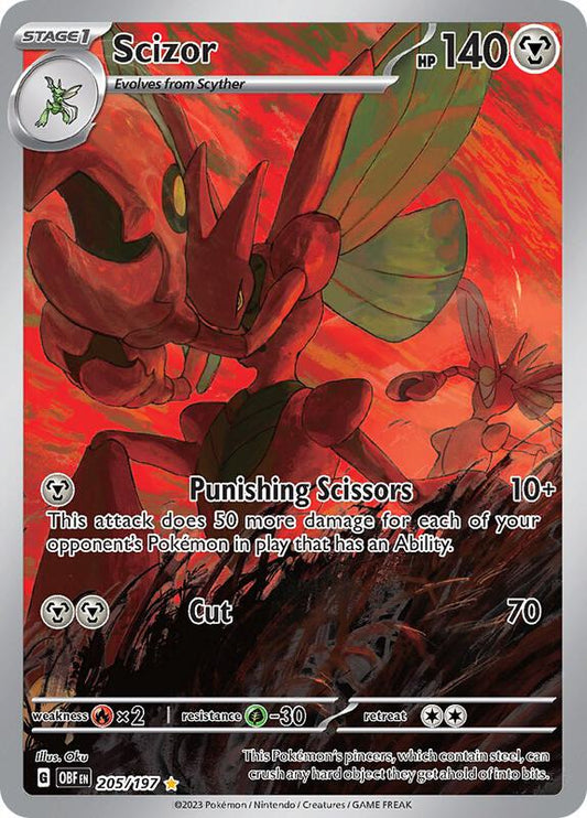 Scizor - 205/197 — Lightly Played (LP) — 25598451-224a-47e4-864c-2f264aeb568a