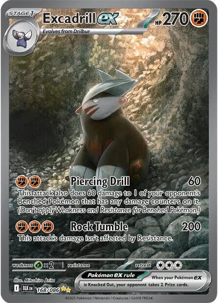 Excadrill ex - 168/086 — Near Mint (NM) — 6014fc12-d7bc-4bcb-92e8-b99ca70ddb1f