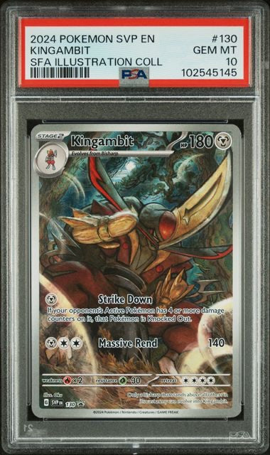 KINGAMBIT · #130 · POKEMON SVP EN-SV BLACK STAR PROMO · PSA 10 — PSA 10 — e9a680ad-efe4-41ec-ac06-57c740a467bd