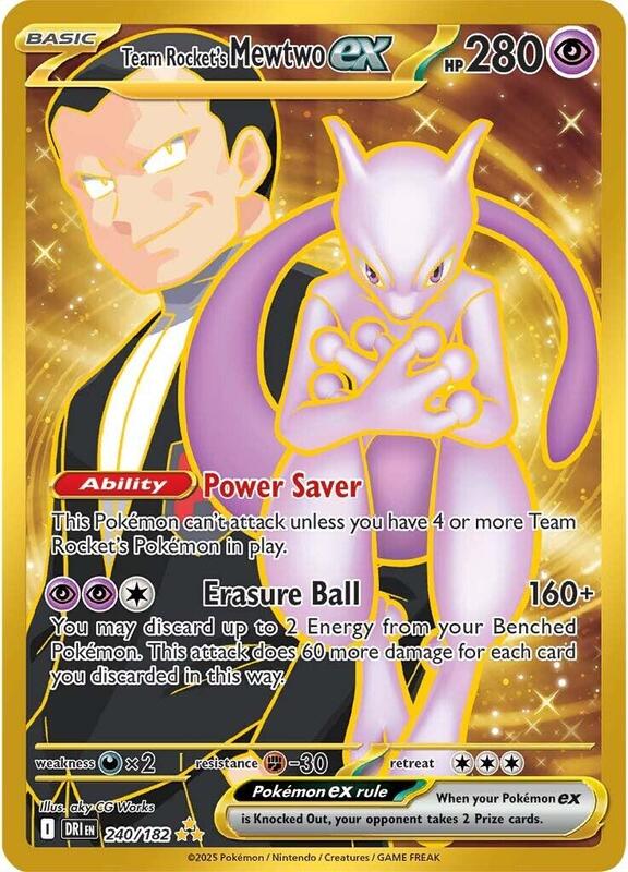 Team Rocket's Mewtwo ex - 240/182 — Near Mint (NM) — fdeecaf4-b310-474e-a082-e3606d57debc