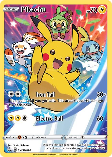 Pikachu - SWSH020 — Near Mint (NM) — 1740849c-1eaf-4f81-9386-a4b89fa6f623
