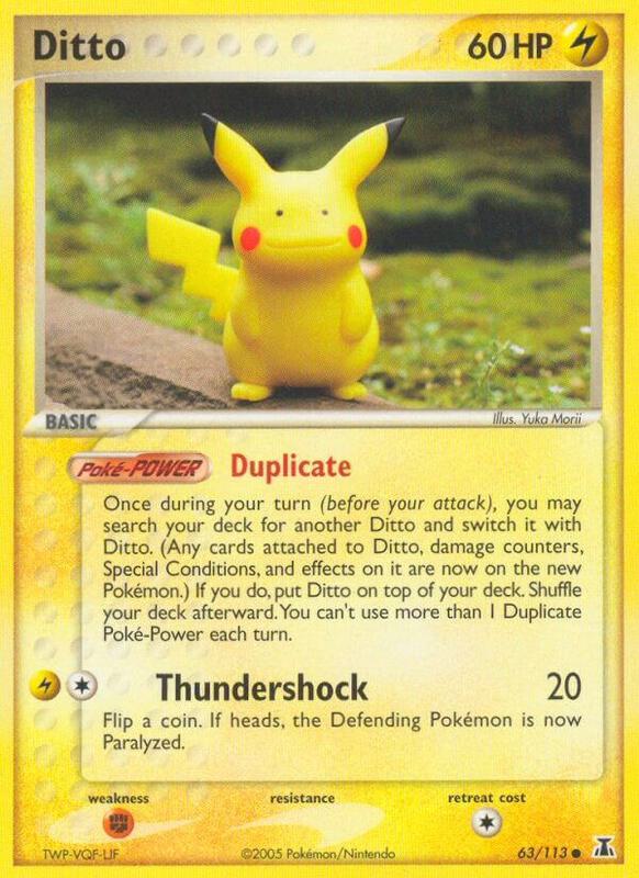 Ditto - 63/113 (Pikachu) — Lightly Played (LP) — 16cafce2-c4cd-4274-bef8-3c0ccc78c883