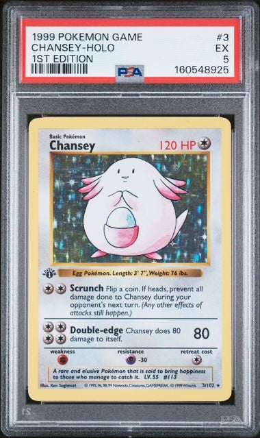 CHANSEY-HOLO · #3 · POKEMON GAME · PSA 5 — PSA 5 — 493de689-9170-4dd2-8cd0-9c6f771702e4