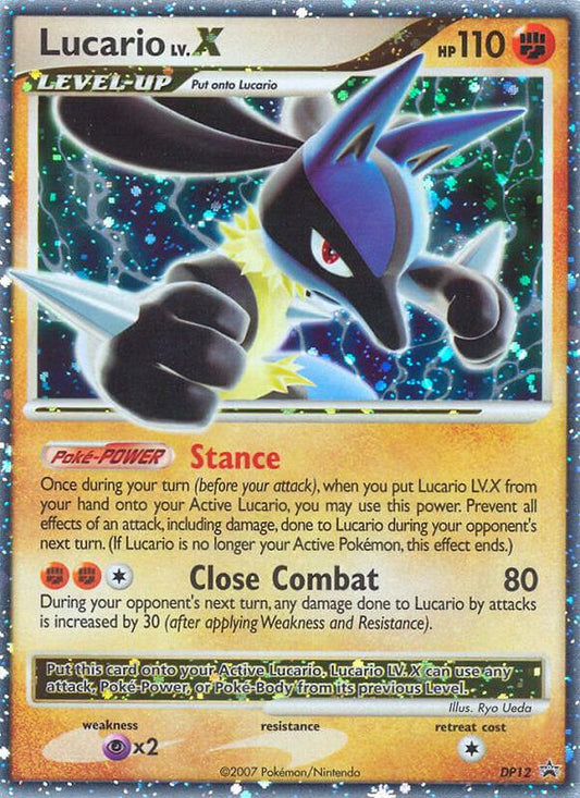 Lucario LV.X - DP12 — Heavily Played (HP) — 9217893c-6b40-4a95-850e-cefe4527b397