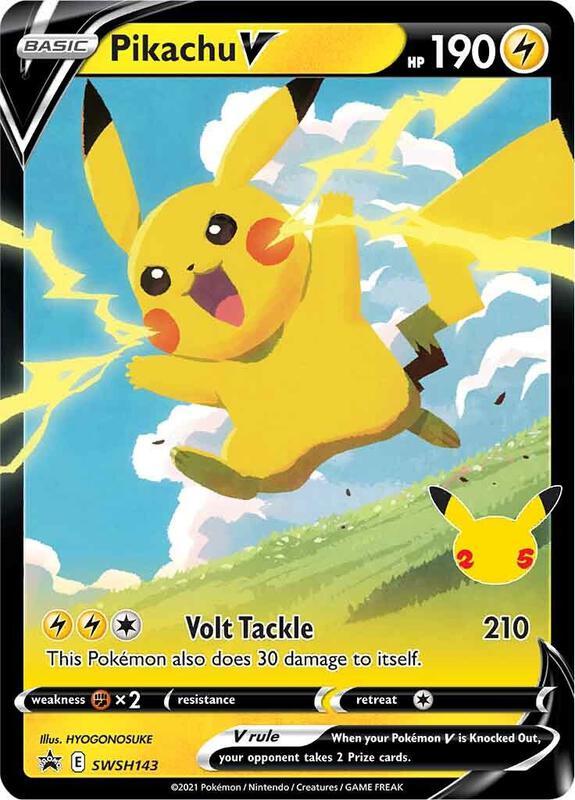 Pikachu V - SWSH143 — Near Mint (NM) — 7bf13446-31a5-401a-ab3f-f0f889afd546