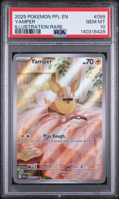 YAMPER · #099 · POKEMON PFL EN-PHANTASMAL FLAMES · PSA 10 — PSA 10 — 0bb08287-8fc5-4daf-b795-58c6aa8847d2